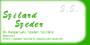 szilard szeder business card
